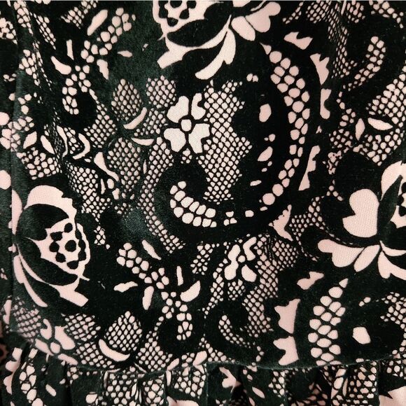 Black Velvet and Pink Dress -New! - Picture 3 of 12